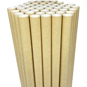 Checarzhn--No1-Pailles En Papier Bubble Tea, Pailles En Thé À Bulles Boba Smoothies Lait Frappé Perle, 12mm Paille Carton Jetable Biodégradable Pour Articles De Fête Célébration Projets D'art, Lot De - Neuf