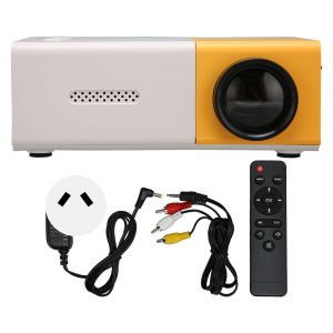 Mini projecteur intelligent HD 1080P HiFi portable, interface multimedia USB HD, carte memoire, prise 100-240 V, prise aU - Neuf