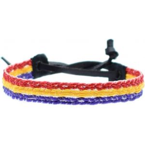 Kal-Bracelet R&eacute;publique. Bracelet En Ruban De Tissu De La R&eacute;publique. Bracelet Ajustable Avec Drapeau R&eacute;publicain. - Neuf