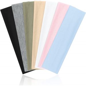 Subzonal-Bandeau Cheveux Femme, 7 Pcs Bandeaux Mode Pour Femmes &Eacute;lastique Bandeau Antid&eacute;rapant Headband Sport Femme Pour Yoga Exercice - Neuf