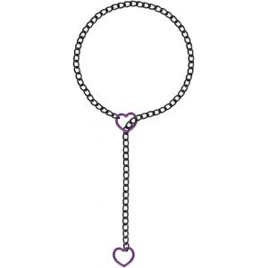 Trahoo-Choker Cuir Pu Punk Gothique Forme De Coeur Chaîne Collier Ras Du Cou Femme Homme Réglable - Neuf