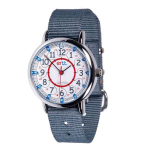 Nbgcm-Easyread Time Teacher Montre Enfant - Montre Pédagogique Garçon - Montre Pour Apprendre À Lire L'heure - Montre-Bracelet Éducative Pour Garçon Et Fille - Cadran Analogique - 12/24h - Neuf
