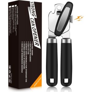 Tianyi-Ouvre-Boîte Manuel En Acier Inoxydable, Ouverture Sans Effort Avec Ouvre-Boîte Manuel Robuste ¿ Bords Lisses Et Prise En Main Confortable Pour Le Travail, La Cuisine (Noir) - Neuf