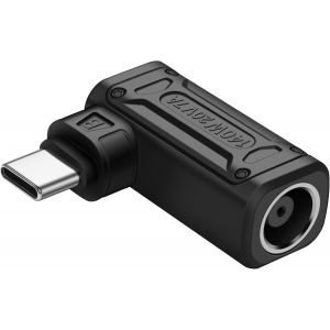 Adaptateur de Charge PD 140 W DC7450 vers Type C DC 7,4 mm x 5,0 mm Femelle (7,4 x 0,6 mm) Entr&eacute;e vers connecteur USB C m&acirc;le avec Puce d'identification Automatique PD (DC7450 B) - Neuf
