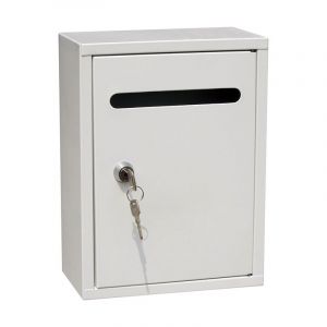 Boîte aux lettres murale avec deux clés, boîte à piquets protégée, boîtes de collecte, boîte aux lettres - Neuf