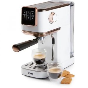 Machine &agrave; expresso 3 en 1 - DOMO - DO746K - 1350 W - 20 Bar - Blanc / Rose - Neuf