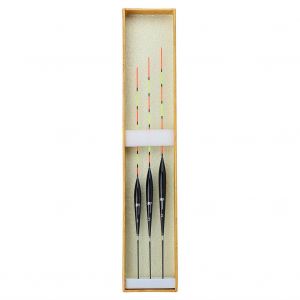 Lot De 3 Flotteurs De Peche Verticaux En Bois Pour La Peche En Mer Et En Bateau - Neuf