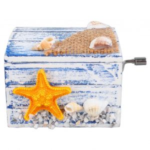 Bo&icirc;te &agrave; musique &agrave; manivelle,fabriqu&eacute;e &agrave; la main,exquise,d&eacute;corative,mini bo&icirc;te &agrave; musique en bois,cadeau pour femmes et hommes - Neuf