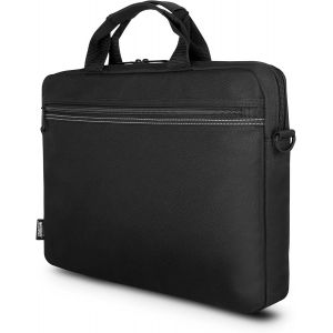 Sacoche pour Ordinateur Portable-Pc 15.6 Pouces et Tablette 10.5 Pouces Modèle Toplight Noir avec Bandoulière Sangle Epaule et Poignée Confortable Renforcée - Neuf