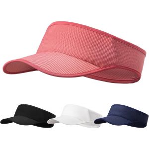 Kal-Visière Solaire Pour Femme Et Homme, Visor Respirant Et Absorbant La Transpiration De Soleil, Chapeau De Solaire Réglable Pour Le Golf, La Course, Le Tennis - Neuf