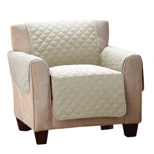 Housse de protection pour fauteuil inclinable, id&eacute;ale pour les animaux et les enfants - Beige, lavable en machine, r&eacute;sistante &agrave; l'eau, sangles &eacute;lastiques - Neuf