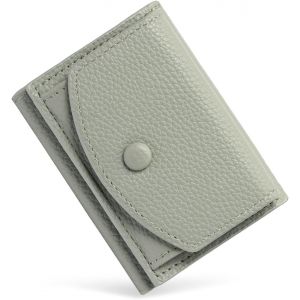 CAUC-Portefeuille Femme en Cuir Mini Portefeuille Porte Monnaie pour Femmes avec 3 Emplacements de Carte Portefeuilles Pochette Femme avec Poche à Monnaie - Neuf