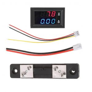 Pratique Voltmètre numérique Ampèremètre Rouge Bleu Multimètre Tension Courant Shunt-hao - Neuf