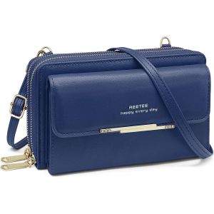 TZF-Sac T&eacute;l&eacute;phone Portable Femme RFID Blocage Portefeuille Femmes Petit Sac Bandouli&egrave;re Grande Capacite Porte Monnaie Femme en Cuir Pochette Telephone Portable avec Porte-Cartes etBandouli&egrave;re - Neuf