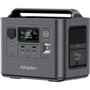 Generateur Electrique Portable 800W - 512Wh LiFePO4 Batterie de Secours - Charge Rapide en 1H - EU Prise 220-240V - UPS - G&eacute;n&eacute;rateur &Eacute;lectrique Solaire - Neuf