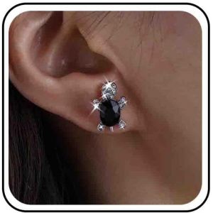 Kal-Boucles D'oreilles Tortue En Cristal Vert Diamant Cz Strass Boucles D'oreilles Tortue De Mer Ovale &Eacute;meraude Tortue Animaux Boucles D'oreilles Oc&eacute;an Bijoux Pour Femmes - Neuf