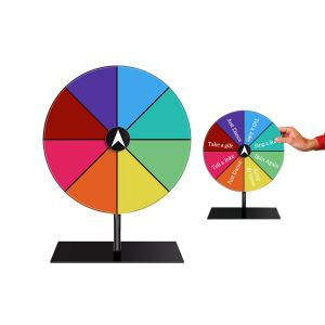 Roue de la fortune de table de 20 cm pour f&ecirc;tes, collectes de fonds, tombolas et &eacute;v&eacute;nements - Neuf