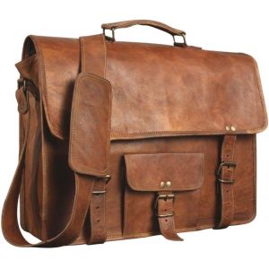 acdsgd-Honey - Sac en Cuir pour Ordinateur Portable - Messenger en Cuir pour Homme et Femme - Mallette pour Homme - Sacoche Parfaite pour l'&eacute;cole et Le Travail 12 x 17 inches - Neuf