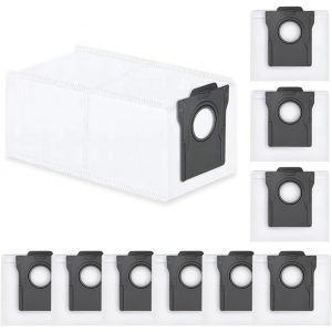10 Sacs à Poussière de Rechange pour Dreame L10s Pro Ultra Heat/ L10s Ultra Gen 2/ X40 Ultra/ L40 Ultra/ X30 Ultra/ X50 Ultra Complete/Mova E30 Ultra, 3,2L Sac Filtrant Accessoires - Neuf
