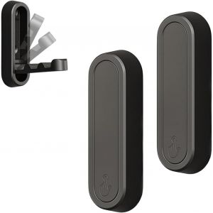 2 Pi&egrave;ces Crochet Mural Pliant, Porte Manteau Mural Repliable avec Aimant, en Alliage de Zinc Robuste, Gain de Place pour Accrocher Manteaux, Serviettes, Cl&eacute;s, Sacs - Noir, Id&eacute;al pour Entr&eacute;e, Cuisine - Neuf