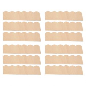 12pcs 1: 12 Maison de poup&eacute;e Bardeaux en bois Miniature Tuiles de toit Accessoires de d&eacute;coration - Neuf