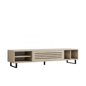 Meuble TV en bois "Safir" 160 x 40 x 35 cm - Saphir - Neuf