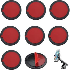 8 Pcs Fixation GPS Disques de Fixation Adh&eacute;sifs pour Tableau de Bord Fixation GPS Voiture Disque Adh&eacute;sif pour Support Ventouse Disque de Montage de Ventouse pour Support T&eacute;l&eacute;phone Portable GPS - Neuf