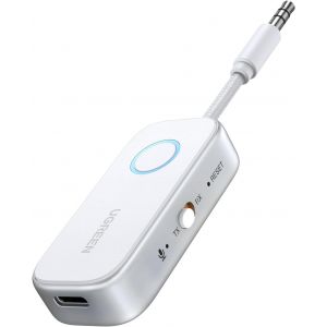 Émetteur Jack Bluetooth 5.4 Pour Tv Transmetteur Récepteur 2 En 1 Pour Voiture Prise Aux 3.5 Mm Adaptateur Audio Pour Casque Écouteur Avion Enceinte Haut-Parleur - Neuf