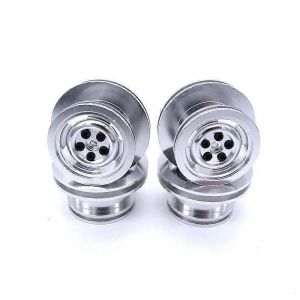 4pcs rc voiture moyeu de roue en métal roues jante pour 1/12 mn d90 d91 d96 d99s - Neuf