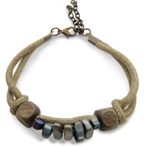Kal-Boh&egrave;me Nature Beads Handmade String Bracelet En Terre Bracelet Femme Cowboy Cadeau D'anniversaire Homme Poignet Menottes Bracelet Bijoux - Neuf