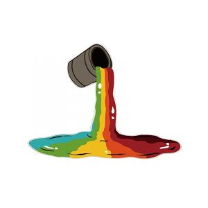 Tapis Arc-En-Ciel 60 X 60 Cm Pour La Maison Et La Maternelle, Antid&eacute;rapant, Durable, Facile &Agrave; Nettoyer, Polyvalent - Neuf