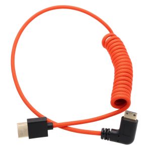 ERYI-Câble Mini Hdmi Vers Hdmi 4K 8K 60P Pour Appareil Photo Atomos Ninja V Inferno Smallhd Moniteur Canon Sony Hdr-Xr50 Z5 Z6Ii Z7Ii D750 Coudé À Gauche 50 Cm - Neuf