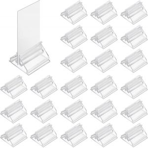 Sansh-Lot De 24 Porte-Cartes De Table En Acrylique Transparent Pour Cartes De Mariage, Photos, Mémos, Photos (1,9 X 1,9 Cm) - Neuf