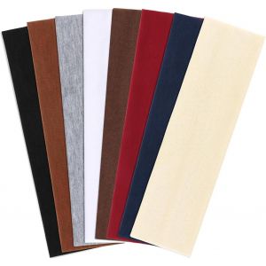 Few-Lot De 8 Bandeaux De Sport Larges Pour Femme - Bandeau &Eacute;lastique Antid&eacute;rapant - Bandeau &Eacute;lastique Antid&eacute;rapant - Bandeau Unisexe Pour La Course, Le Yoga, Le Fitness - Neuf