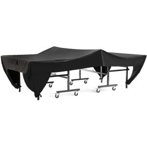 Ulteronixshop-Table De Tennis De Table Housse, 280x153x73cm Noire Imperm&eacute;able Couverture Pour Table De Ping Pong B&acirc;che De Protection &Eacute;tanche Pour Table De Ping-Pong Pli&eacute;e Et D&eacute;pli&eacute;e - Neuf
