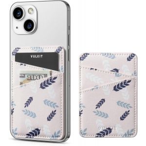 SHIBA-Porte-cartes de téléphone fin en cuir adhésif avec blocage RFID pour cartes de crédit et dos de smartphone pour homme ou fem[9 - Neuf