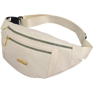 SJZG-1 Sac Banane &Agrave; Fermeture &Eacute;clair Avec Bandouli&egrave;re R&eacute;glable, Grand Sac Banane &Agrave; Fermeture &Eacute;clair, Sac Banane &Eacute;tanche, Sac Pour T&eacute;l&eacute;phone Portable, Adapt&eacute; Pour Le Sport, Le Shopping, Les Voyages (B - Neuf