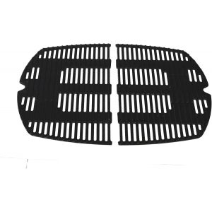 Ulteronixshop-7646 de rechange pour grilles en fonte pour grilles &agrave; gaz Weber s&eacute;rie q300, q320, q3000, q3200, de grille 45 x 32cm pour Weber q300, 7584, 586002, 5760001, 404341, 2 pi&egrave;ces de rechange - Neuf