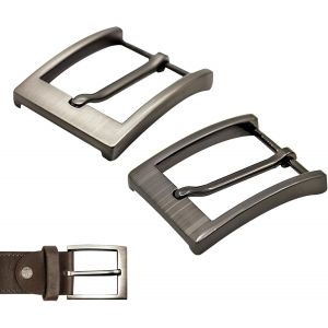 KALANKA-2 Pi&egrave;ces Boucle Ceinture en M&eacute;tal 40 mm - Remplacement Pour Homme Femme - Accessoire DIY Pour Artisanat Cuir Toile, R&eacute;sistante Pour R&eacute;paration - Neuf