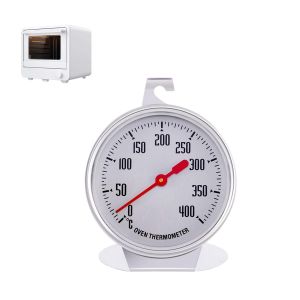 TWQ-Thermom&egrave;tre de Cuisson au Four,Thermom&egrave;tre de Four en Acier Inoxydable,Thermometre Cuisine de Mesure de 0&deg;C &agrave; 400&deg;C A Suspendre et &agrave; Poser,Thermom&egrave;tre Int&eacute;rieur Avec Grand Cadran pour La P&acirc;tisser - Neuf