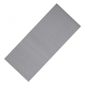 Tapis De Sol Pour Garage-Duoku-2,28 X 6,1 M-Rev&ecirc;tement En Pvc Antid&eacute;rapant-Epaisseur 2,2 Mm-Avec Motif-Gris Argent&eacute; - Neuf