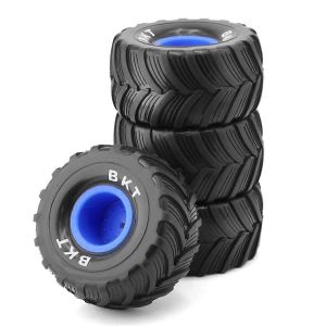 4Pc 100mm 1/10 Monster Truck Buggy Pneu pour 1/18 Losi Mini LMT,Bleu - Neuf