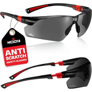 506u Safety Sunglasses, Tinted, Black&red - Neuf