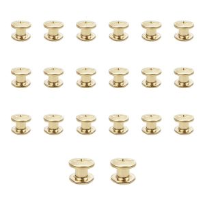 Lot de 20 vis Chicago M5x5mm Chicago Vis de reliure Chicago Rivet à clous en métal Vis Chicago à tête cruciforme pour ceinture en cuir Bricolage Livre de scrapbooking-Couleur or - Neuf