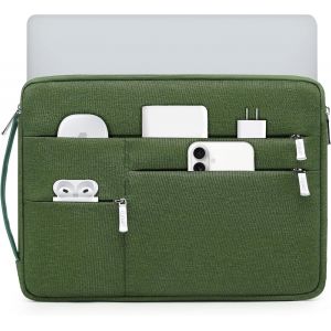13,3-14 Pouces Housse Pour Ordinateur Portable Pour Macbook Pro 14, Macbook Air/Pro 13, 13,8""/13,5"" Surface Laptop/Book, Sacoche Pour 13"" Hp Dell Lenovo Thinkpad Asus Acer, Vert Herbe - Neuf
