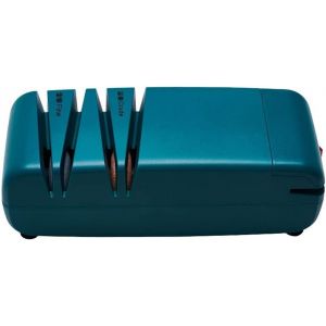 Aiguiseur De Couteau &Eacute;lectrique,Rev&ecirc;tement Diamant,Moteur Puissant 60w,Aiguiseur De Couteaux Professionnel,Aiguiseur Trois En Un Pour Couteaux De Cuisine,Ciseaux Et Tournevis (Vert Fonc&eacute;) - Neuf