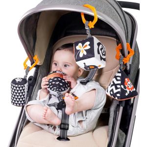 Tdrfl-Kids Jouets Pour Poussettes,Noirs Et Blancs Hochets En Peluche Pour Cadeau De No&euml;l B&eacute;b&eacute; De 0-12 Mois - Neuf