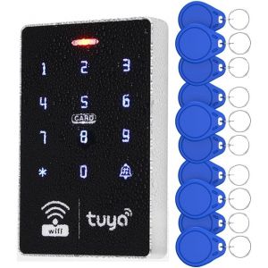 Contrôleur D'Accès Intelligent Wi-Fi, Clavier Rfid Étanche Ip68, Télécommande Tuya App, Wiegand 26/34, Double Fréquence (125 Khz/13,56 Mhz), Déverrouillage Du Suivi Des Enregistrem[MAT791220] - Neuf