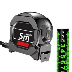 LETNERNY-Mètre Ruban Imperméable De 5 M, Ruban À Mesurer En Acier Fluorescent, Ruban À Mesurer Imperméable, Ruban À Mesurer Épais Double Face Pour Maison Industrielle - Neuf