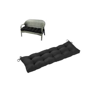 Coussin de banc d'ext&eacute;rieur avec attaches, 90 x 50 cm, rembourrage en coton &eacute;pais, convient &agrave; une utilisation int&eacute;rieure et ext&eacute;rieure. - Neuf